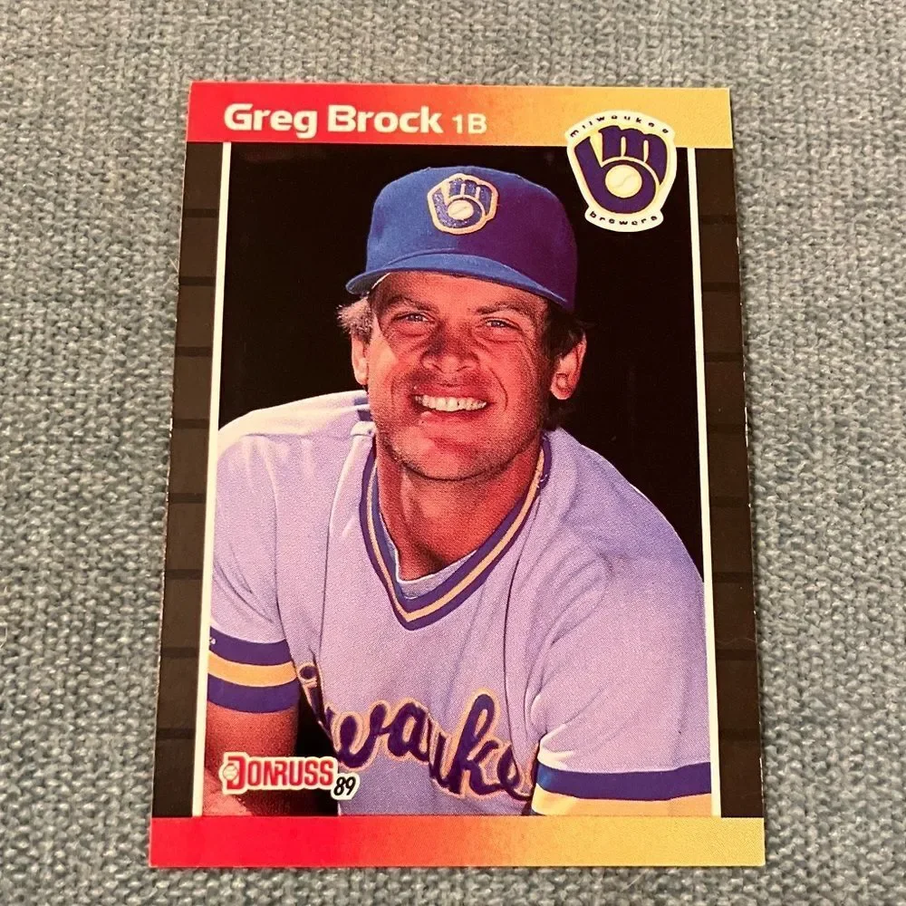 1989 Donruss Milwaukee Brewers Baseball Card Trading Card